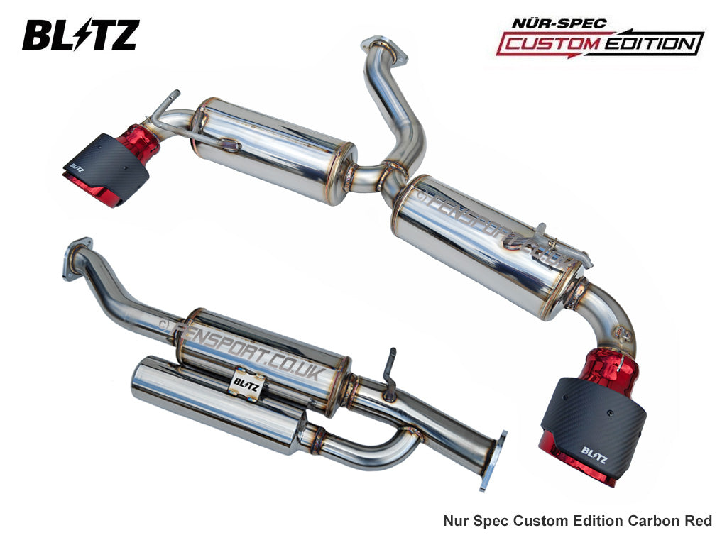 Blitz NUR Spec Custom Edition - Carbon Red - Exhaust System - GR