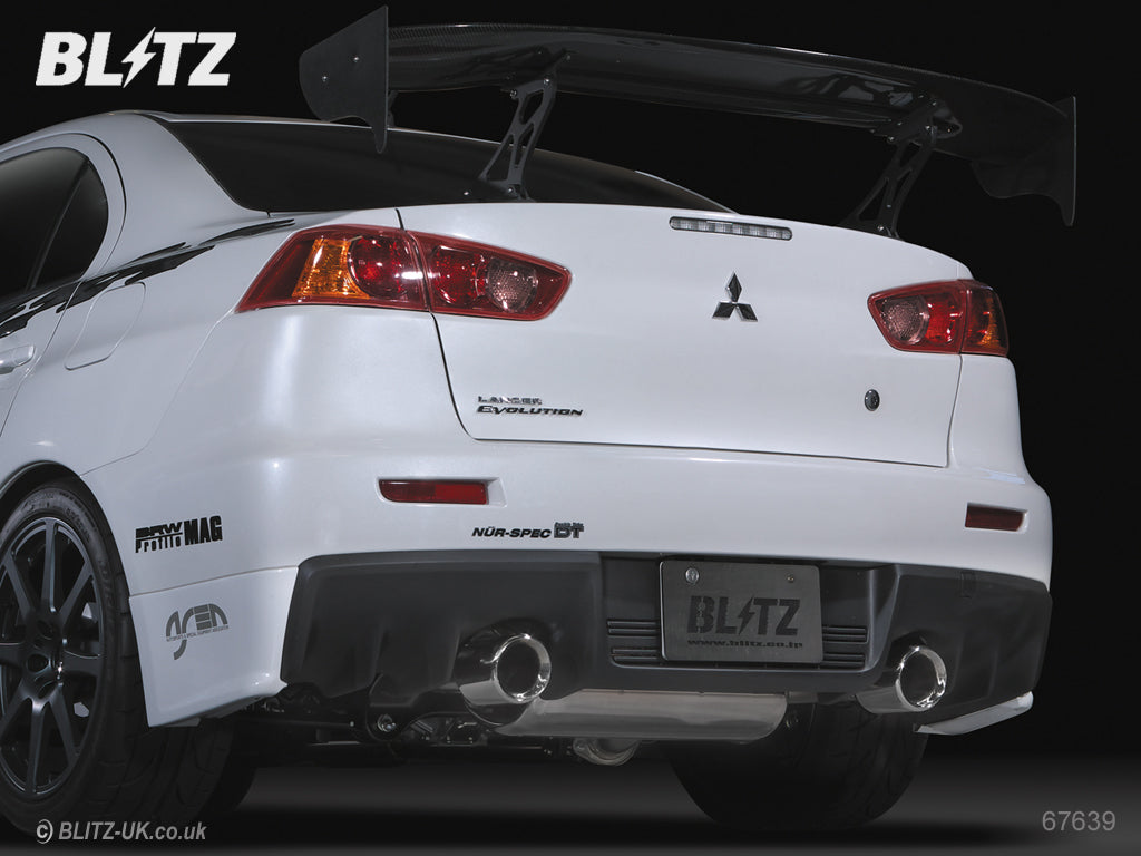 Blitz Nur Spec DT Exhaust System 67639 Evo 10 Evo X