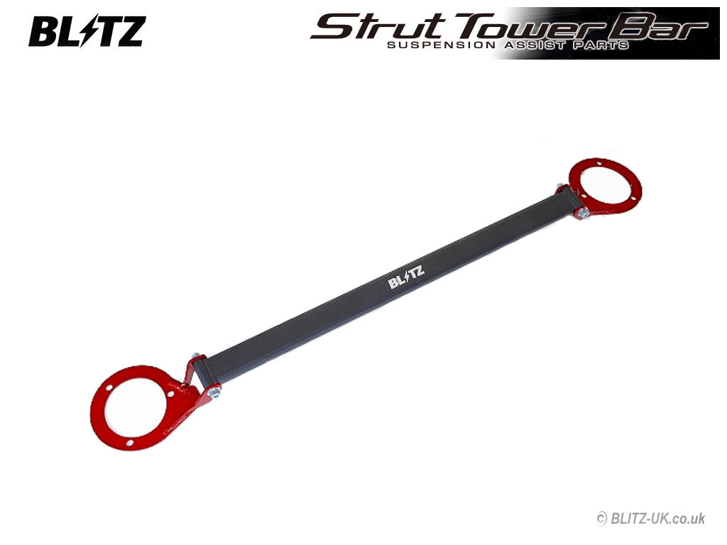AE86用、BLITZ サスペンションアッパーマウント レッド Blitz Strut Tower Bar - Front - 96127 - AE86 – Fensport Performance
