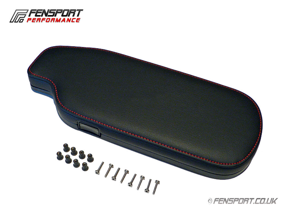 Black Synthetic Leather Center Console Armrest Cover For Toyota Celica 82-86