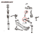 Hardrace - Front - Lower Arm Bushes & Tension Arm - Rubber - IS200, IS3300 & RS200