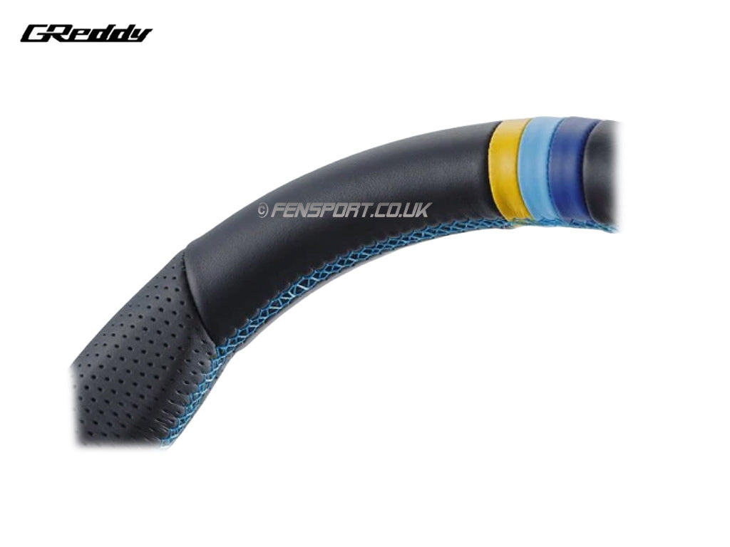 G Reddy Wheel Steering Wheel - Trust Greddy - All Leather - GR86, GT86 & BRZ ...