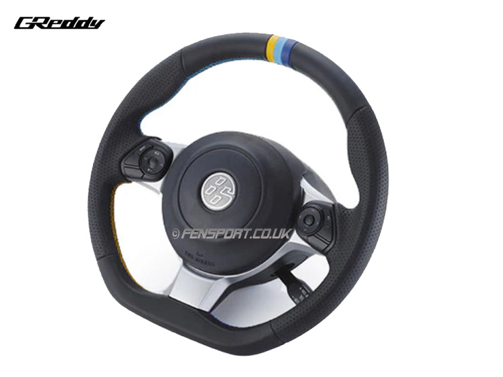 G Reddy Wheel Steering Wheel - Trust Greddy - All Leather - GR86, GT86 & BRZ ...