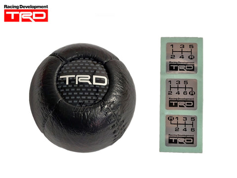 TRD Gearknob - Round Shape - Leather Look - TRD 33504-SP006