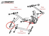 Suspension Arm Bolt - Trailing Arm/Side Member - Rear - MR-S 