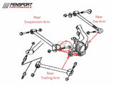 Suspension Arm Bolt - Trailing Arm - Rear - MR-S