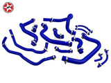 Radiator Coolant Silicone Hose Kit - Stoney Racing - MR2 MK1 AW11 - Blue