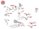 Ancillary Coolant & Breather Hose Kit - Stoney Racing - MR2 Rev 1 & 2 Turbo - Diagram