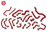 Ancillary Coolant & Breather Hose Kit - Stoney Racing - MR2 Rev 1 & 2 Turbo - Red