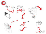 Radiator Coolant & Breather Silicone Hose Kit - Stoney Racing - Celica T Sport 2ZZ-GE - diagram