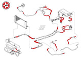 Radiator Coolant & Breather - Silicone Hose Set - Stoney Racing - MR-S ZZW30 - Diagram
