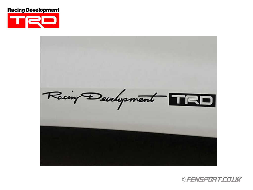 TRD Sticker - Small - Black 38 x 314mm – Fensport Performance