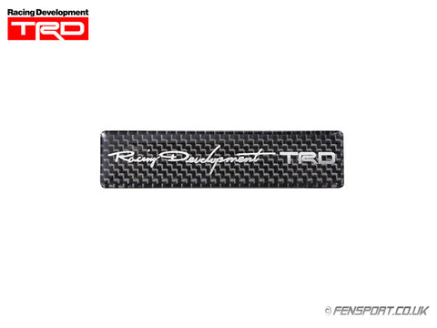 TRD Carbon Sticker Emblem - 20 x 85mm