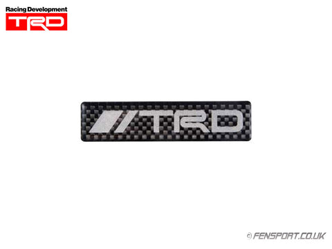 TRD Carbon Sticker Emblem - Logo Type - 20 x 85mm
