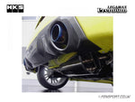 HKS Legamax Premium Exhaust - Rear Silencer - Swift Sport ZC32S - installed