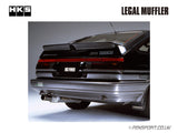 HKS Legal Muffler Exhaust System - Corolla AE86 - installed