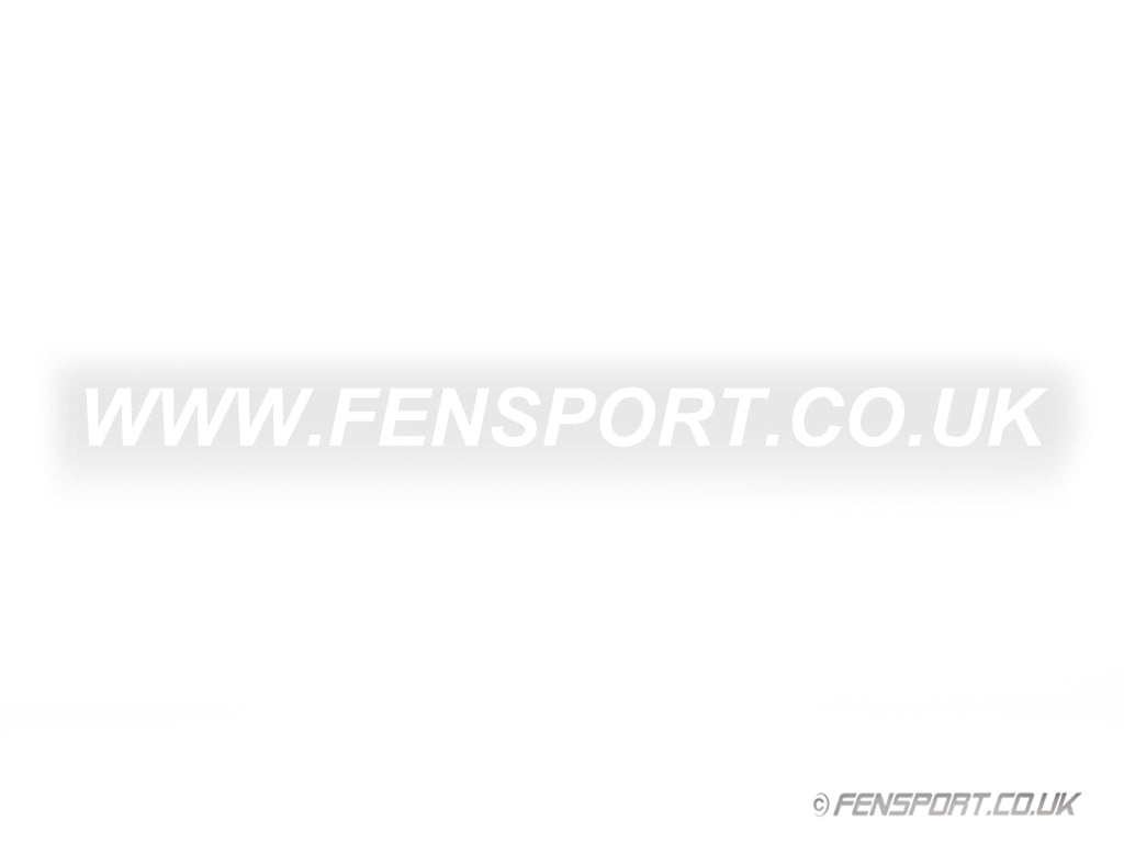 Fensport Window Sticker White WWW.FENSPORT.CO.UK Sticker (58cm X 3.3cm) – Fensport Performance