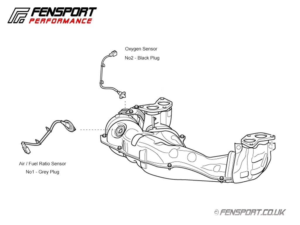 Oxygen Sensor - No2 - Black Plug - GT86 & BRZ – Fensport Performance