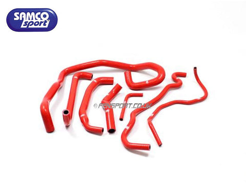Red Samco Oil Breather Hose Set for Corolla 1.8 T Sport ZZE123