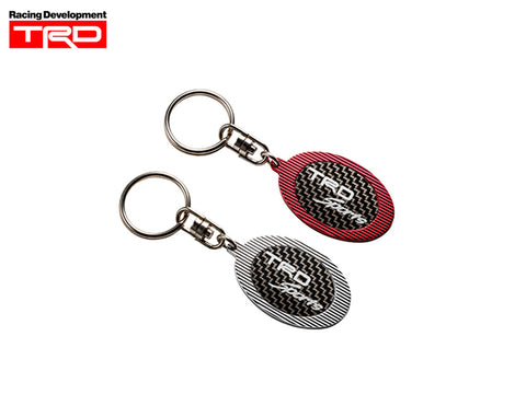 TRD Sports Logo Key Ring Carbon Metal - 	MS020-00008 (SILVER) MS020-00009 (RED)