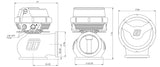 Turbosmart Hyper Gate Gen V 45mm External Wastegate Gen 5 WG45 - Various Colours