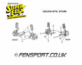 SuperPro - Rear Control Arm - No1 Inner - Bush Kit - Celica GT4 ST165 & ST185 - SPF2264KSS