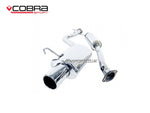 Cobra Exhaust System - Resonated - 4" Inward Rolled - Polished Tails - Lexus IS200