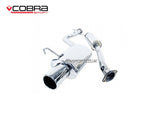 Cobra Exhaust System - Resonated - 4" Inverted Baffled - Polished Tails - Lexus IS200